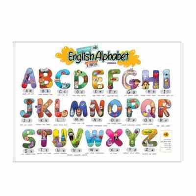 پوستر سایز 50×70 انتشارات نارنجی الفبای انگلیسی