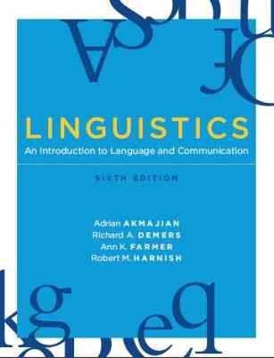 LINGUISTICS An Introduction to Language and Communication 6 edt مباحث زبان شناسی