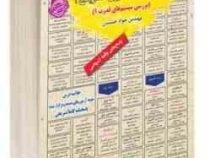 نمونه آزمونهای مستند و پرتکرار برگزار شده استخدامی تحلیل سیستم های انرژی الکتریکی 1 (بررسی سیستم های