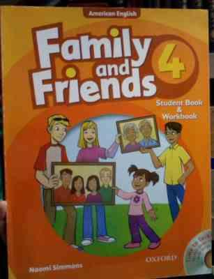 Family and Friends 4 امریکن اینگلیش فمیلی اند فرندز 4 (کتاب کار سی دی)