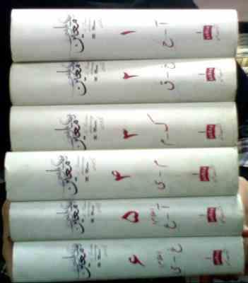 فرهنگ فارسی دکتر محمد معین (دوره 6 جلدی اندیکس دار . نامن)