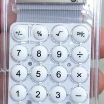 مینی ماشین حساب شیشه ای