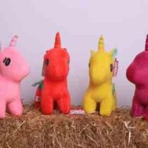 عروسک اسب تک شاخ 3 سه قلب