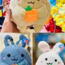 عروسک خرگوش قلمبه توپولو هویج به دست