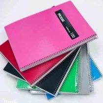 دفتر 100 برگ رحلی مدیر کد 273 فنری جلد طلقی