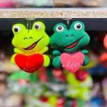 عروسک قورباغه 10 سانت سرکلیدی