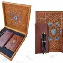 ست قرآن پالتویی با کیف چرم و خودکار و روان نویس (پیام مهر عدالت.123818)