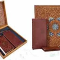 ست قرآن پالتویی با کیف و جاکارتی و جاسوییچی چرم (پیام مهر عدالت.123817)