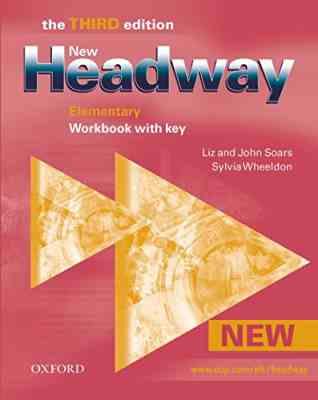 نیو هدوی المنتری کتاب کار با پاسخ ادیشن 3 new headway elementary workbook with key