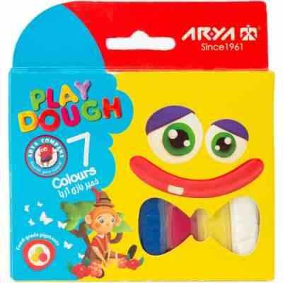 خمیر بازی آریا مقوایی 7 رنگ PLAY DOUGH