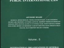 ENCYCLOPEDIA OF PUBLIC INTERNATIONAL LAW (Volume 5)