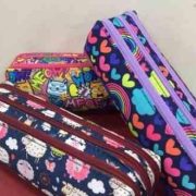 جامدادی 3 زیپ پارچه ای بزرگ باگاسیس 1074