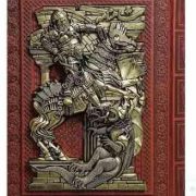 شاهنامه وزیری گلاسه چرم جعبه دار طرح مس اسب و اژدها (پیام مهر عدالت.125796)